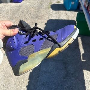 Jordan Black and Purple Sneakers